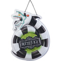 Black-White-Green - Front - Beetlejuice Sandworm Door Decoration