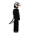 Black-White - Back - Bristol Novelty Childrens-Kids Dinosaur Skeleton Costume