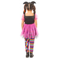 Black-Pink-Multicoloured - Back - Bristol Novelty Girls Harlequin Costume