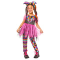 Black-Pink-Multicoloured - Front - Bristol Novelty Girls Harlequin Costume