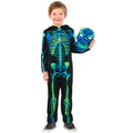 Black-Green - Lifestyle - Bristol Novelty Childrens-Kids Skeleton Neon Costume