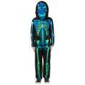 Black-Green - Pack Shot - Bristol Novelty Childrens-Kids Skeleton Neon Costume