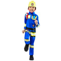 Blue - Front - Fireman Sam Boys Costume