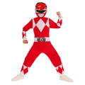 Red - Pack Shot - Mighty Morphin Power Rangers Childrens-Kids Red Power Ranger Costume