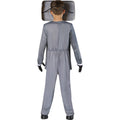 Grey-White - Back - Skibidi Toilet Boys Speakerman Costume