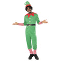 Green-Red-White - Front - Bristol Novelty Unisex Adult Elf Costume