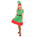 Green-Red - Side - Bristol Novelty Womens-Ladies Costume Dress