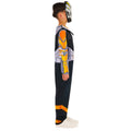 Multicoloured - Side - Power Rangers Childrens-Kids Cosmic Fury Black Ranger Costume