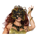 Black-Gold - Back - Bristol Novelty Unisex Medusa Eye Mask With Ribbon Tie