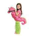 Pink-Green - Front - Bristol Novelty Childrens-Kids Step In Seahorse Costume