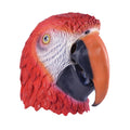 Red-White-Black-Orange - Front - Bristol Novelty Unisex Parrot Rubber Head Mask