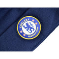 Navy Blue - Back - Chelsea FC Knitted Crest Turn Up Hat