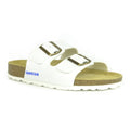 White-Brown - Front - Sanosan Womens-Ladies Aston Leather Sandals