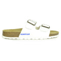 White-Brown - Lifestyle - Sanosan Womens-Ladies Aston Leather Sandals