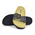 Navy - Lifestyle - Sanosan Womens-Ladies Malaga Leather Sandals