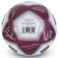 Silver-Claret Red - Back - West Ham United FC Special Edition Signature Football