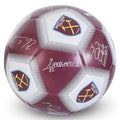 Silver-Claret Red - Side - West Ham United FC Special Edition Signature Football