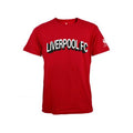 Red-White - Front - Liverpool FC Mens Wordmark T-Shirt
