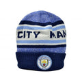 Navy-White - Back - Manchester City FC Unisex Adult Beanie