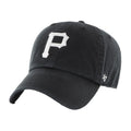 Black-White - Front - Pittsburgh Pirates Clean Up 47 Baseball Cap