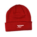 Red - Back - Arsenal FC Official Football Knitted Beanie Hat