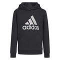 Black - Front - Adidas Childrens-Kids Glam Pullover Hoodie