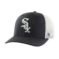 Black - Front - Chicago White Sox Branson 47 Snapback Trucker Cap