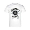 White - Front - Newcastle United FC Unisex Adult Magpies T-Shirt