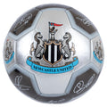 Silver-Black-Green - Front - Newcastle United FC Signature Metallic Football