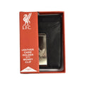 Black - Side - Liverpool FC Leather Money Clip Wallet