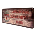 Beige-Red-Green - Side - Liverpool FC Supporter´s Shed Metal Plaque