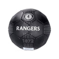 Black-White - Front - Rangers FC React Crest Leather Detailing Football