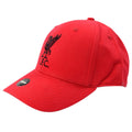 Red-Black - Front - Liverpool FC Strapback Liver Bird Baseball Cap