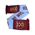 Claret-White-Yellow - Front - West Ham United FC Wordmark Jacquard Scarf