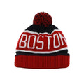 Red-Black-White - Back - Boston Red Sox Calgary MLB 47 Knitted Cuff Bobble Hat