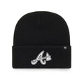 Black-White - Front - Atlanta Braves Haymaker MLB 47 Knitted Cuff Beanie