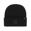 Black-Black - Front - New York Yankees Haymaker MLB 47 Knitted Cuff Beanie