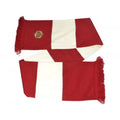 Red-Cream - Back - Arsenal FC Retro Emblem Jacquard Knitted Scarf