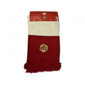 Red-Cream - Side - Arsenal FC Retro Emblem Jacquard Knitted Scarf