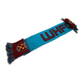 Claret-Light Blue - Back - West Ham FC Official Football Jacquard Fade Design Scarf