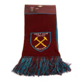 Claret-Light Blue - Side - West Ham FC Official Football Jacquard Fade Design Scarf