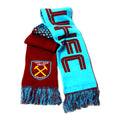 Claret-Light Blue - Lifestyle - West Ham FC Official Football Jacquard Fade Design Scarf