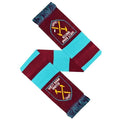 Claret-Blue - Back - West Ham FC Official Football Jacquard Bar Scarf