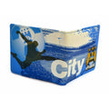 Blue-White-Black - Front - Manchester City FC Official Football Coloured Wallet