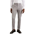 Light Grey - Front - Burton Mens Essential Skinny Suit Trousers