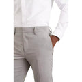 Light Grey - Side - Burton Mens Essential Skinny Suit Trousers