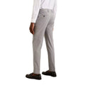 Light Grey - Back - Burton Mens Essential Slim Suit Trousers