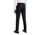 Navy - Back - Burton Mens Essential Slim Suit Trousers