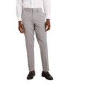 Light Grey - Front - Burton Mens Essential Slim Suit Trousers