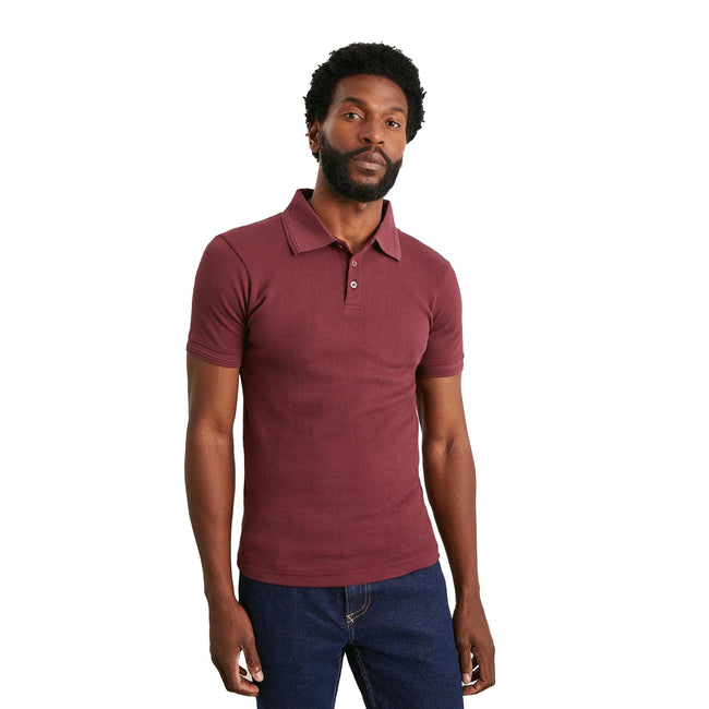 Burton Mens Popcorn Textured Muscle Polo Shirt Discounts on